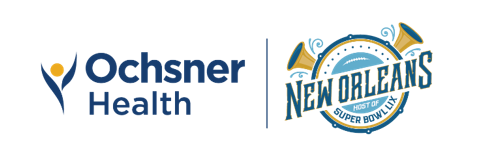 Ochsner Health and Superbowl Host Committee Logo